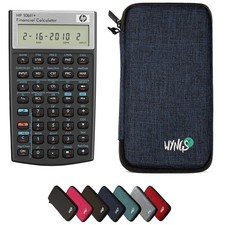 HP 10B II Plus/HP10BII+ Financial Scientific Calculator + WYNGS Protective Ca... picture