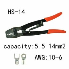 HS-14 Terminals Crimping Crimp Pliers for Non-insulated Cable Links Point Type picture