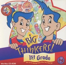 Big Thinkers First Grade PC MAC CD learn fractions time phonics geography school picture