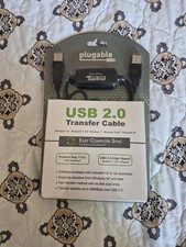 NEW Plugable USB 2.0 Easy Transfer Cable Windows 10, 8.1/8,  7, Vista, XP picture