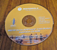 MOTOROLA  SB5100 SERIES  SURFBOARD CABLE MODEM  INSTALLATION  CD-ROM picture