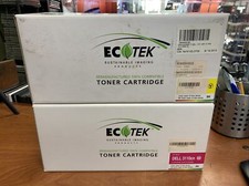 LOT OF 2 Dell 3130cn High Yield Compatible Toner Combo 1 Magenta, 1 Yellow 1 picture