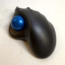 Logitech M570 Wireless Optical Trackball Mouse 1000 DPI 5-Button Black/Blue picture