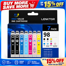 98 Ink Cartridge 7PK 6 Color With Chip for Artisan 700 710 725 730 800 810 835 picture