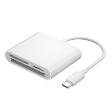 USB-C 3 in 1 Adapter TF CF SD Memory Card Reader Writer Compact Flash Type-C picture