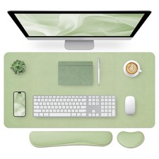 Bloss Leather Desk Mat and Keyboard Wrist 31.5