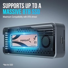 SABRENT USB4 NVME SSD ENCLOSURE, TOOL-FREE, 3900MB/S -M.2 PCIE 4.0 -  SPACE picture
