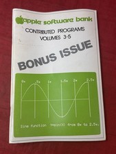 1978 Apple Software Bank Contributed Programs Vol 3-5 Bonus Issue Vintage Book picture
