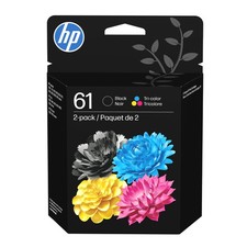 HP 61 Black and Tri-Color Original Ink Cartridge 2-Pack for OfficeJet 2620 2621 picture