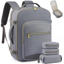 LOVEVOOK 50L Travel Backpack X-Large-50L-4Pcs(Standard), Grey - Midnight picture