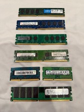 Lot of 7 Mixed RAM DDR3 DDR2 DDR 4GB Desktop Laptop Crucial Hynix Samsung picture