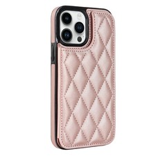Luxury Leather Grid Card Slot Cover Case for 11 12 13 14 15 16 Pro Max XR 7 8 SE picture