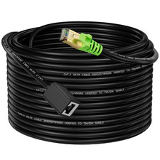 Ethernet Extension Cable 20FT Cat6A Network Patch RJ45 Shielded Male Female picture