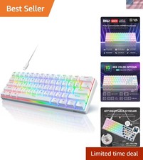 RK61 Wired 60% Gaming Keyboard - Enhanced RGB Backlight and Hot-Swappable Design picture