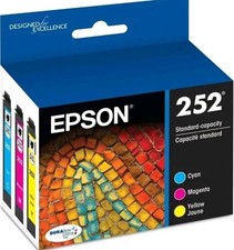 Epson 252 Black, C/M/Y 4pk Combo Ink Cartridges - Black, Cyan, Magenta, Yellow ( picture