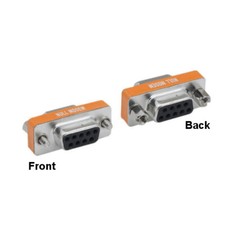 Kentek Mini DB9 Female to Female Serial Null Modem Adapter RS-232 Crossover Data picture