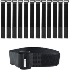 16 Inch Black Reusable Cable Tie Straps Fastening Straps picture