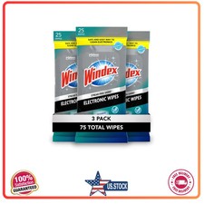Windex Electronic Cleaning Wipes, Anti-Static, 25 Count (3-Pack) picture