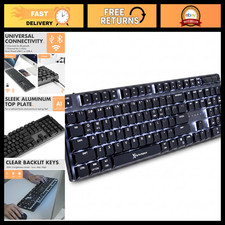 Slim Wireless Mechanical Keyboard - Low Profile Red Switches, Triple Mode (Bluet picture