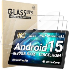 3 Pack Screen Protector Compatible with Evermyth Tablet G13 10 Inch Android 15, picture