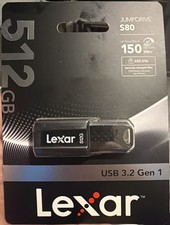 Lexar JumpDrive S80 512GB USB 3.2 Gen 1 Flash Drive 150MB/s AES-256 - New In Box picture