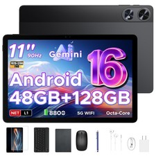 POCKAM P11PRO Android 16 Tablet 11 Inch 48GB+128GB 8800mAh 5G WiFi Widevine L1 picture