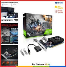 4GB GDDR5 Low Profile Graphics Card 4x HDMI PCIe 3.0 x16 Silent Cooling Quad picture