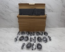 10 LOT - NEW HP Wired USB Keyboard and Mouse Bundle Combo L96909-001 L96910-001 picture