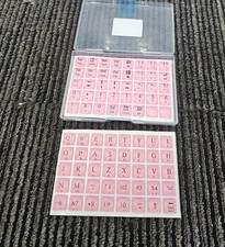 (QTY 3) IVASO 80PCS Keyboard Sticker Laptop for Long Nail Purple Silicone Key picture