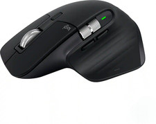 Logitech MX Master 3S Bluetooth Wireless Laser Mouse Black READ (No USB Dongle) picture