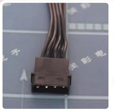 Power Supply Line D-port One In Two Wire Large 4P Cable Black 18AWG Parallel IDE picture