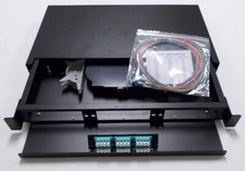 6 12 24 48 72 Port LC Multimode OM3 Fiber Optic Patch Panel Kit 1U Rack Mount  picture
