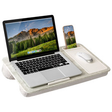 LapGear Home Office Lap Desk Taj Mahal Marble Laptop Tray Mouse Pad & Phone Slot picture
