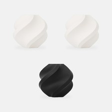 Bambu Lab PLA Pure Filament Pure White x 2, Absolute Black x 1, 3 Pack w/Spool picture