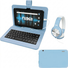 Naxa 10.1″ Core Android 11 Tablet Kit Blue - Refurbished Grade Very Good picture