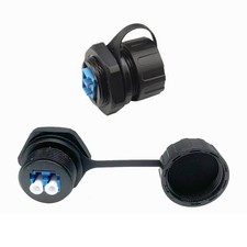 PENGLIN 2PCS Fiber Optic Coupler,LC to LC Duplex Multimode LC Fiber Optic Waterp picture