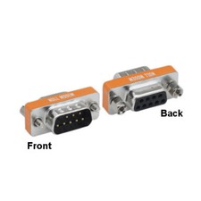 Kentek Mini Null Modem DB9 Male to Female Adapter Gender Changer RS232 Crossover picture
