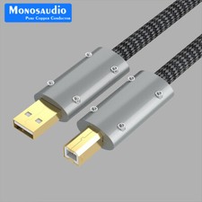 Audio HIFI OFC USB Cable HI-End USB Type A-B Gold Plated Plug DAC USB A to USB B picture