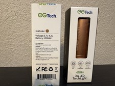 3W LED Torch Light USB Rechargeable New Rose Gold High Brightness Long Endurance picture