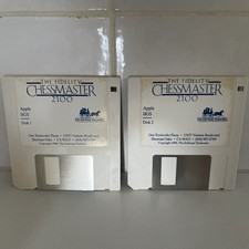 1988 Chess master 2100 Apple IIGS Disk 1 & 2 Vintage Floppy Disk  picture