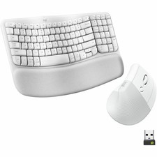 Logitech Wave Keys & Lift Vertical Mouse - Ergonomic Wireless Keyboard and Mouse picture