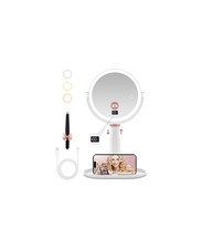 GOMIPURU Makeup Magnifying Mirror with Light 30X/1X, Digital Display, 2-Sided To picture