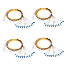 fyboptwu 12-Strand LC OS2 Singlemode Pigtail 1.2m, 4-Pack | 12F LC/UPC OS2 si... picture