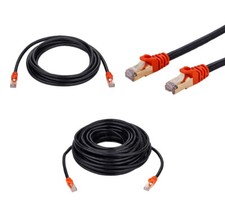 CAT7 Outdoor Waterproof Cable Direct Burial Copper UV Resistant 6FT- 200FT Lot picture