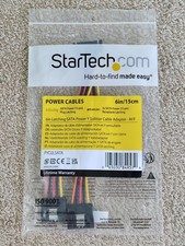 Startech PYO2LSATA - 6in Latching SATA Power Y Splitter Cable Adapter M/F picture