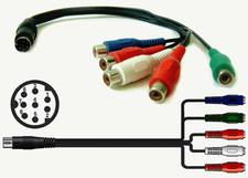 Component YPbPr Video + Audio To Mini DIN 8-pin Input/Output Adapter Cable picture