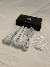 EZDIY-FAB PCIE 5.0 12VHPWR 16AWG Sleeved PSU Extension Cable Kit - Pure White picture