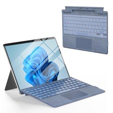 Omikamo Wireless Bluetooth Keyboard Touchpad Surface Pro 11 10 9 8 X Blue picture