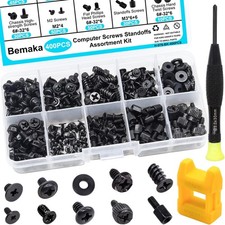 400pcs Computer Screws Kit - Versatile for PC Build & Repair, 10 Sizes Included picture