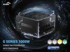 SAMA G1000 1000W ATX 3.1 Full Modular Power Supply, Cybenetics Platinum Rated, picture